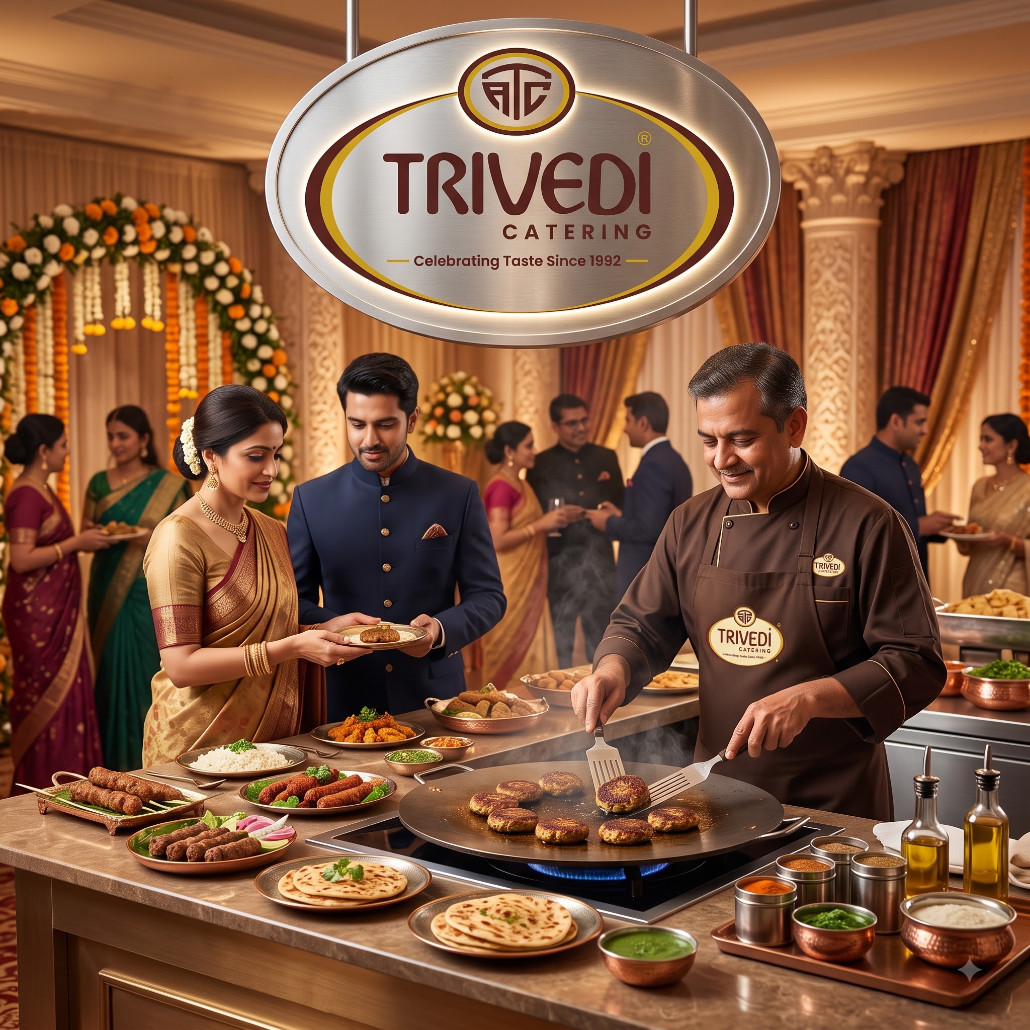 Trivedi Catering Multicuisine Event Setup